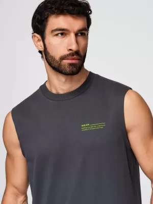 Muška majica kratkih rukava OMBRE OM-TSTT-0243 GRAFIT