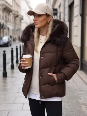 Ženska jakna DSTREET TY5894 SMEĐA