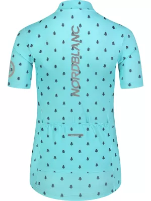 Ženski biciklistički dres NORDBLANC TREES NBSLF8085 PLAVA