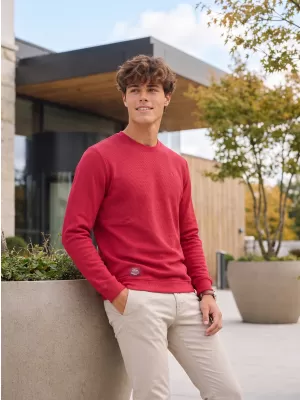 Muški sweatshirt ALTISPORT ICES TAMNOCRVENA