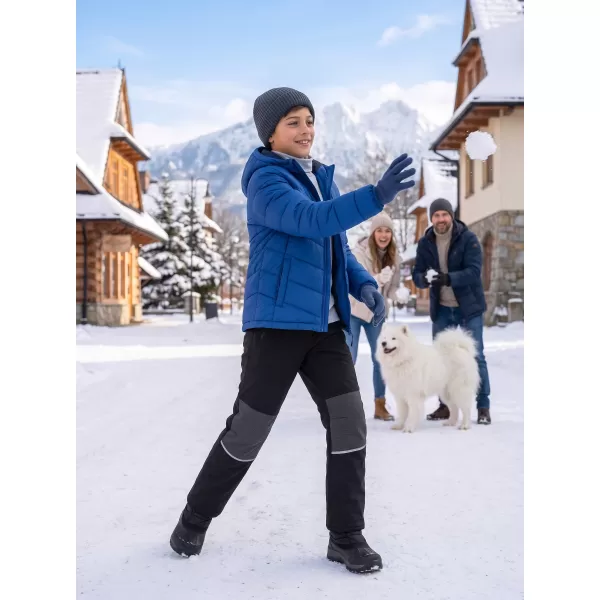  Dječje tople softshell hlače ALPINE PRO HERGO CRNA 