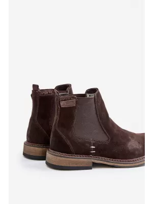 Muške gležnjače BIG STAR SHOES OO174155 SMEĐA/BEŽ
