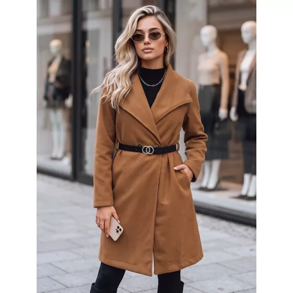  Ženski kaput DSTREET NY0641 KARAMELA 