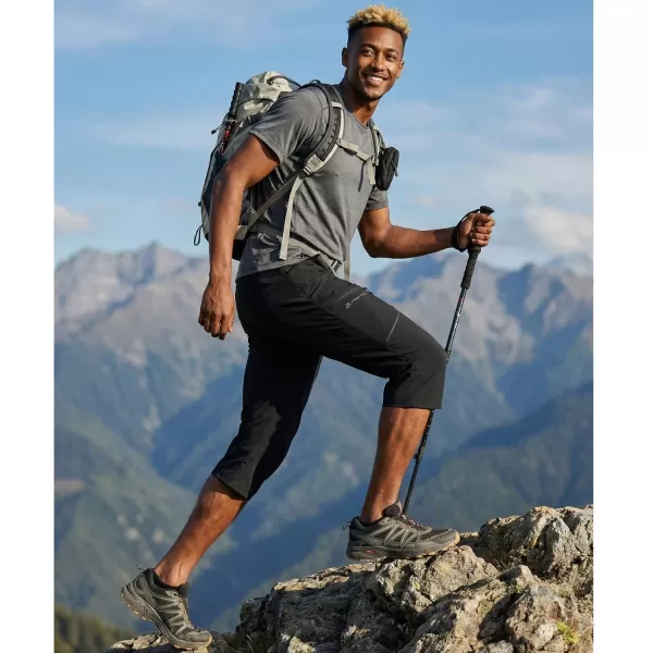  Muške capri hlače ALPINE PRO WEDER 2 CRNA 