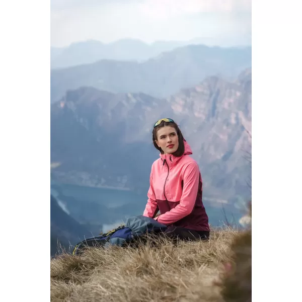  Ženska softshell jakna NORDBLANC BLINK NBSSL8320 RUŽIČASTA 
