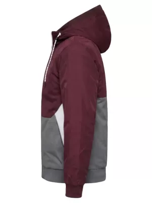 Muška jakna OMBRE C584 BORDO I SIVA