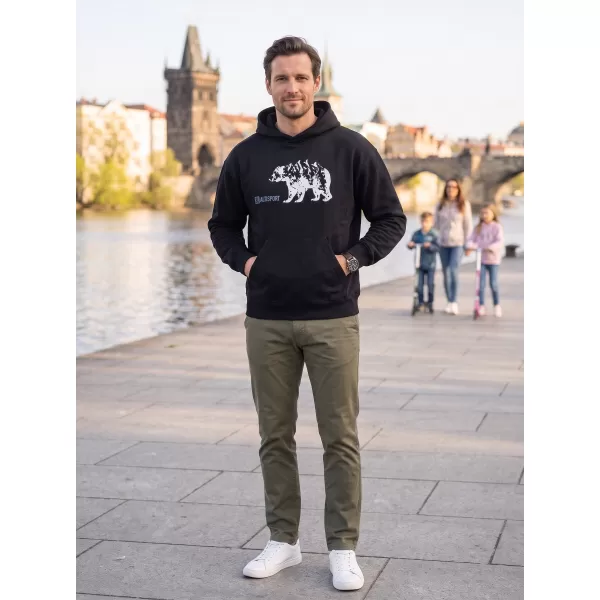  Muški sweatshirt ALTISPORT ALM193422 CRNA 