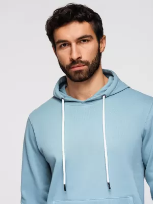 Muški sweatshirt OMBRE OM-SSBN-0270 PLAVA