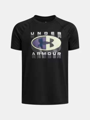 Majica za dječake UNDER ARMOUR B TECH GRAPHIC SS 6009615-001 CRNA