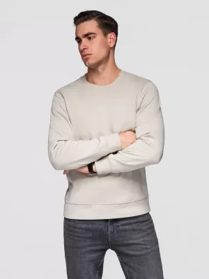 Muški sweatshirt OMBRE OM-SSBN-0271 SVIJETLO BEŽ