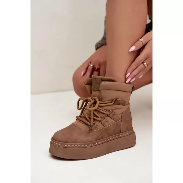  Ženski snjegovići BIG STAR SHOES UU274190 SMEĐA/BEŽ 