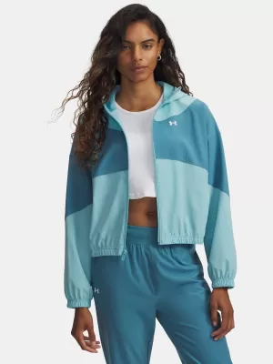 Ženska jakna UNDER ARMOUR RIVAL WOVEN JKT HD 6004849-425 PLAVA
