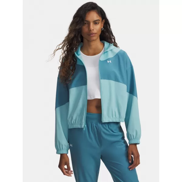  Ženska jakna UNDER ARMOUR RIVAL WOVEN JKT HD 6004849-425 PLAVA 
