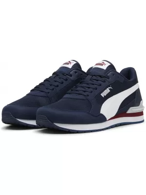 Čizme PUMA ST RUNNER V4 MESH 39966602 CLUB NAVY/ KLUB TAMNOPLAVA/PUMA BIJELA/TIMSKA KRALJEVSKA CRVENA/PLATINASTO SIVA