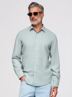 Muška košulja OMBRE OM-SHCS-0190 PASTELNO ZELENA
