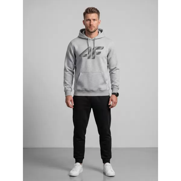  Muški sweatshirt 4F WMM00TSWSM2548 HLADNI SVIJETLO SIVI MELANGE 