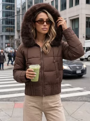 Ženska jakna DSTREET TY5829 SMEĐA