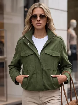 Ženska jakna DSTREET TY5959 ZELENA