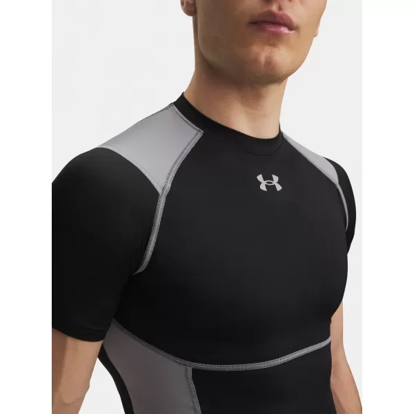  Muška majica kratkih rukava UNDER ARMOUR UA HG ELITE COMP SS 6015382-008 CRNA 