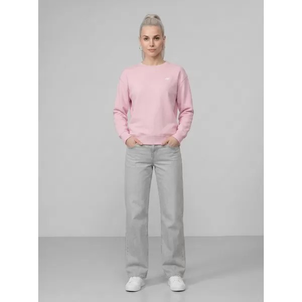  Ženski sweatshirt 4F WMM00TSWSF2534 SVIJETLORUŽIČASTA 