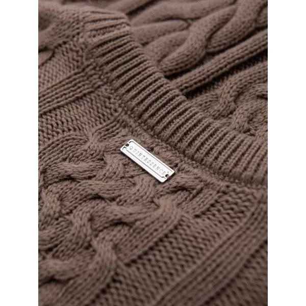  Muški pulover OMBRE OM-SWSW-0191 SMEĐA 