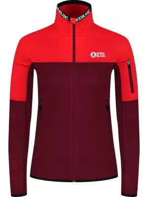 Ženska powerfleece majica NORDBLANC IDOL NBSFL8337 TAMNOCRVENA