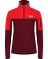Ženska powerfleece majica NORDBLANC IDOL NBSFL8337 TAMNOCRVENA