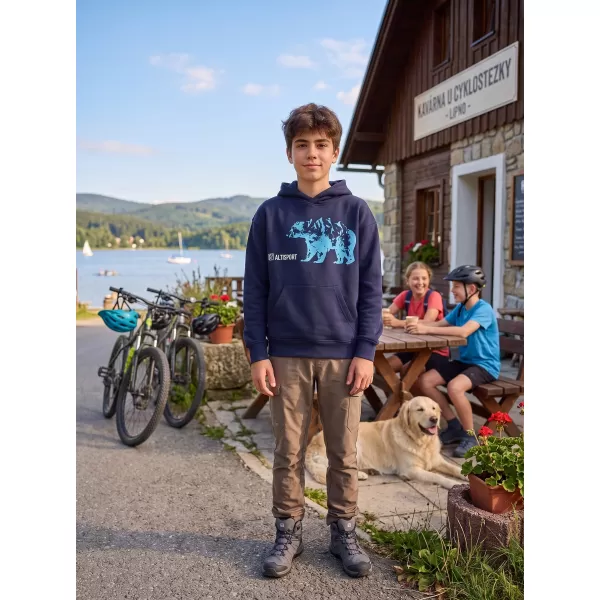  Dječji sweatshirt ALTISPORT ALM193422 TAMNOPLAVA 