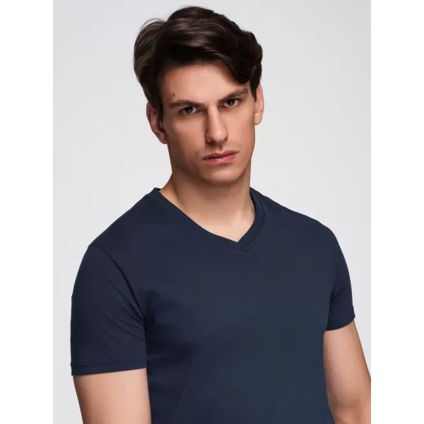  Muška majica kratkih rukava OMBRE OM-TSBS-0281 BIJELA/PJEŠČANA/MORNARSKA 