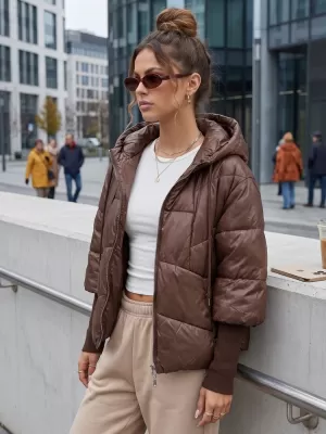 Ženska jakna DSTREET TY5766 SMEĐA
