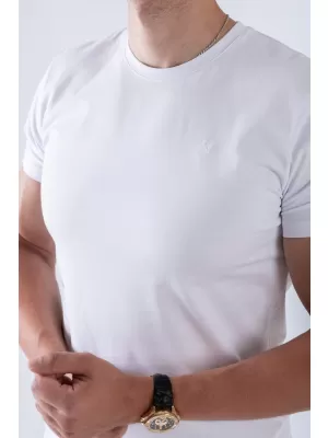 Muške majice NEBBIA MIKE MUSCLE FIT 158 BIJELA