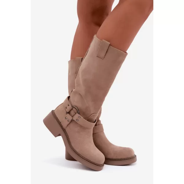  Ženske čizme BOTO LQ-163 KAKI 