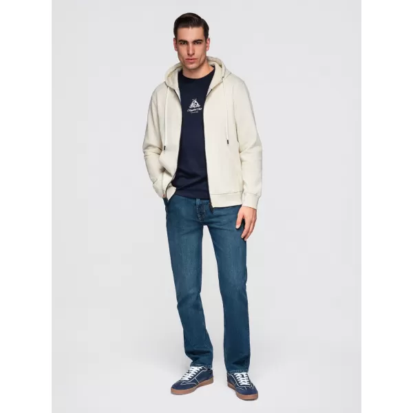  Muški sweatshirt OMBRE OM-SSBZ-0272 KREMA 