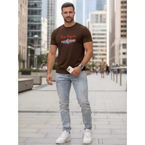  Muška majica kratkih rukava DSTREET NX0055R-CH SMEĐA 