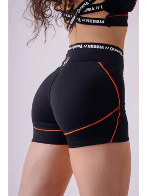 Ženske kratke hlače NEBBIA OLYMPIA HIGH-WAIST 937 CRNA