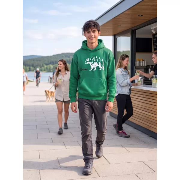  Dječji sweatshirt ALTISPORT ALM193422 SREDNJE ZELENA 