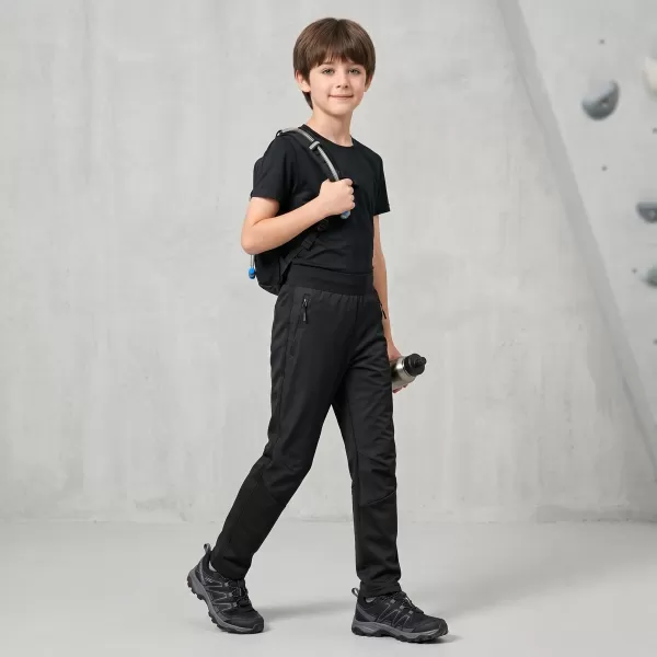  Dječje softshell hlače ALPINE PRO ABARO 2 CRNA 