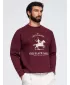 Muški sweatshirt OMBRE OM-SSNZ-0267 TAMNOCRVENA