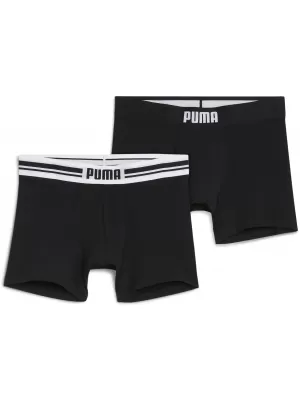Muške bokserice PUMA MEN EVERYDAY PLACED LOGO BOXER 2P 93847601 CRNA