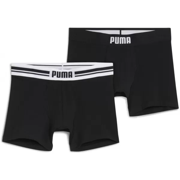  Muške bokserice PUMA MEN EVERYDAY PLACED LOGO BOXER 2P 93847601 CRNA 