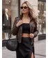 Ženska jakna DSTREET TY5872 SMEĐA