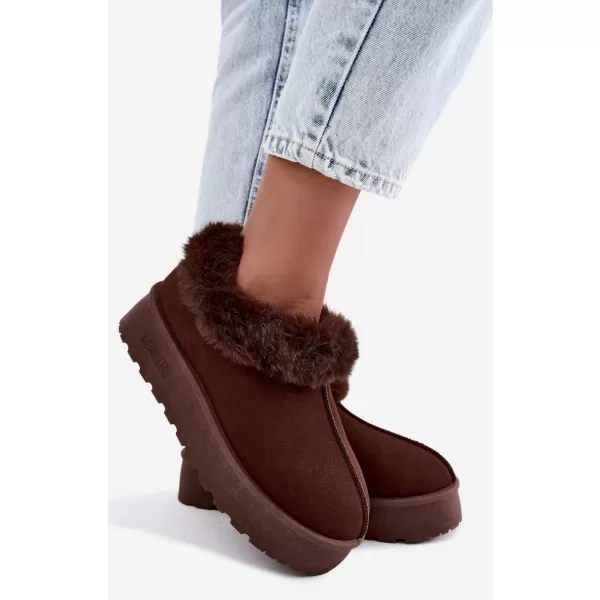  Ženski snjegovići BIG STAR SHOES UU274203 SMEĐE/BEŽ SJENE 
