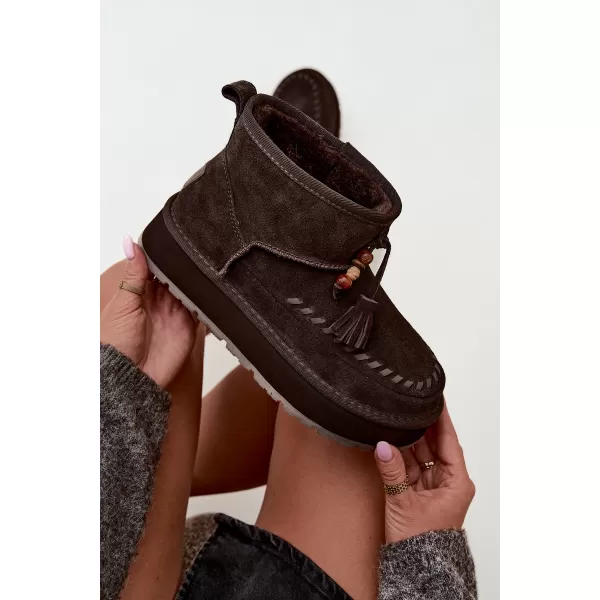  Ženske cipele BIG STAR SHOES UU274678 SMEĐA/BEŽ 