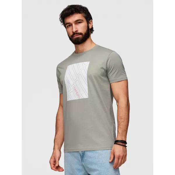  Muška majica kratkih rukava OMBRE OM-TSPT-0259 SIVA 