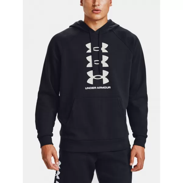  Muški sweatshirt UNDER ARMOUR RIVAL FLC MULTILOGO HD 1357094-001 CRNA 