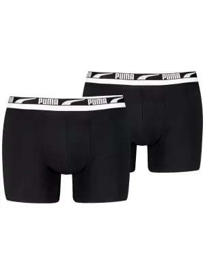 Muške bokserice PUMA MEN EVERYDAY MULTI LOGO BOXER 2P 93832501 CRNA