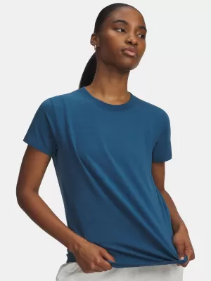 Ženska majica kratkih rukava UNDER ARMOUR RIVAL CORE SS 1383648-498 PLAVA