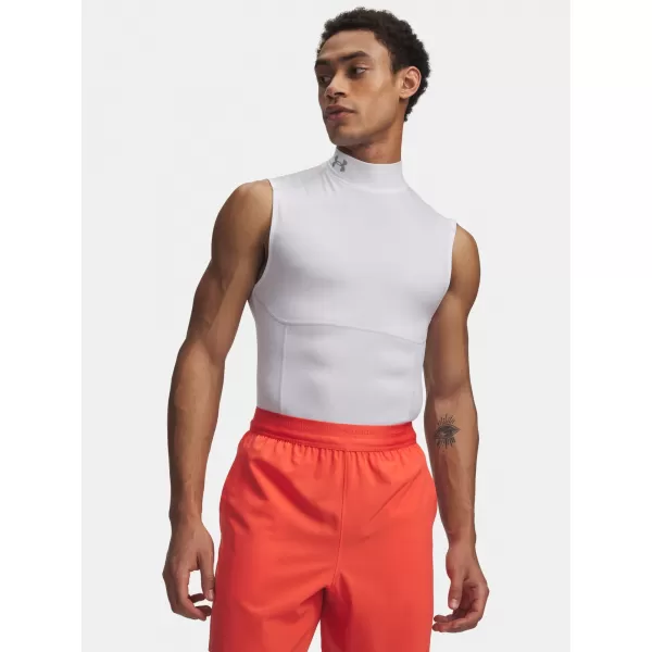  Muška majica bez rukava UNDER ARMOUR HG ELITE SLEEVELESS MOCK 6015381-100 BIJELA 