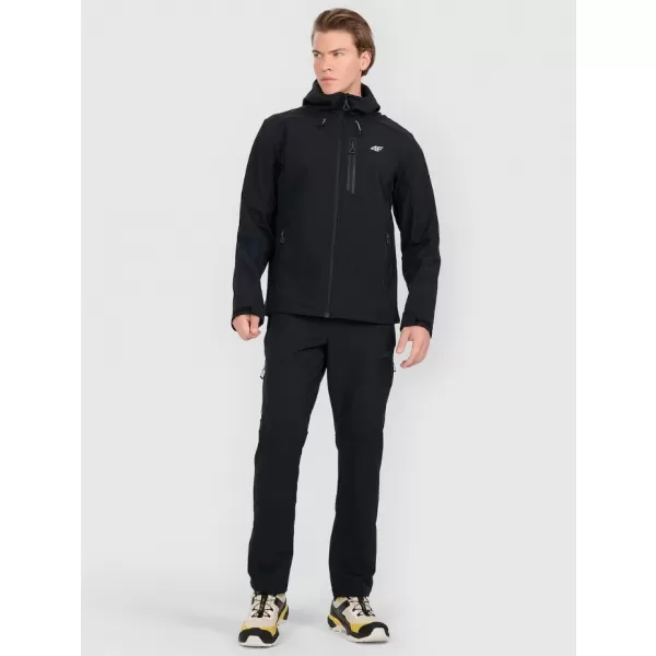  Muška softshell jakna 4F RAW25TSOFM506 DUBOKA CRNA 