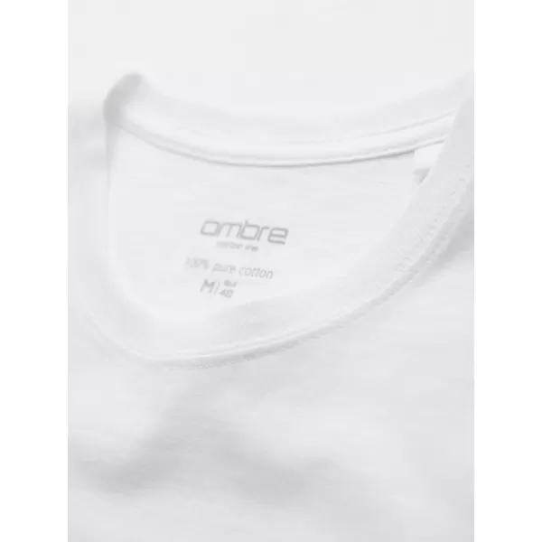  Muška majica kratkih rukava OMBRE OM-TSBS-0268 BIJELA 